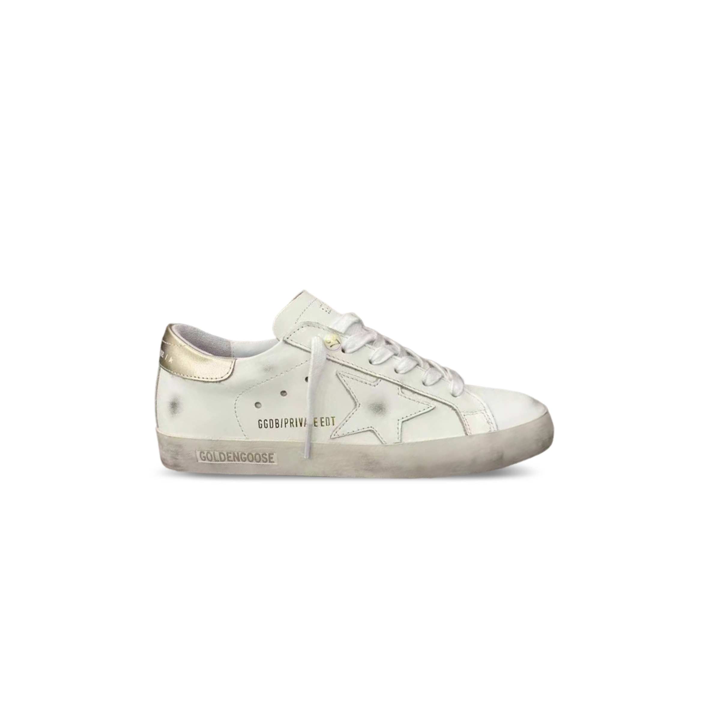 GOLDEN GOOSE SUPER-STAR LOW-TOP LEATHER SNEAKERS